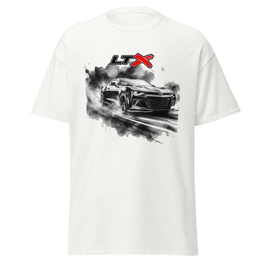 Camaro SS Blk/Whi Watercolor Tee